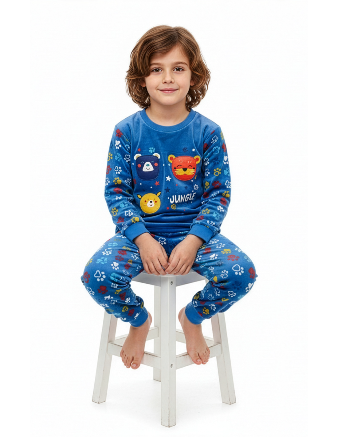 Pijama Infantil de Spandex para Niño, Diseño Jungle