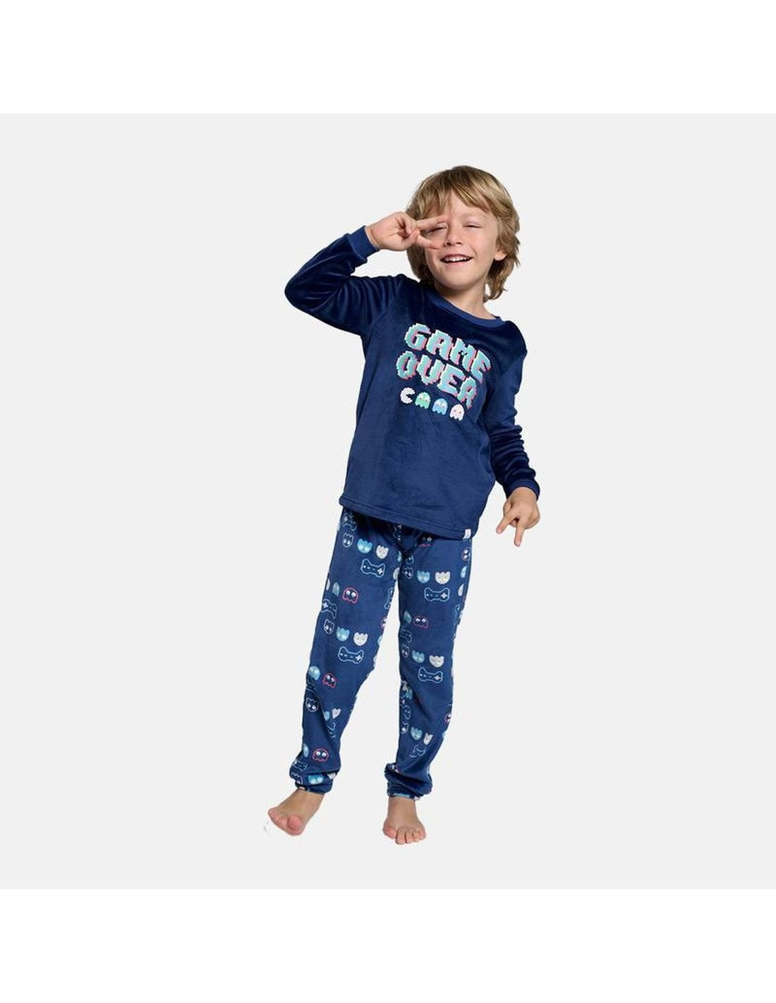 Pijama Infantil de Spandex para Niño, Diseño Game Over