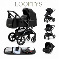 Cochecito de Bebé 3 en 1 con Silla de Coche y Capazo | LOOFTYS LOOFTYS