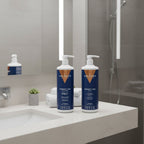 Pack para Cabellos Lisos - Champú y Mascarilla Capilar Glacial - 1000 ml + 975 ml Valquer®
