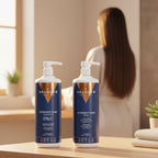 Pack para Cabellos Lisos - Champú y Mascarilla Capilar Glacial - 1000 ml + 975 ml Valquer®