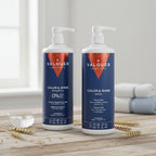 Pack Potenciador Color y Brillo para Cabellos Teñidos - Champú y Mascarilla - 1000 ml + 975 ml Valquer®