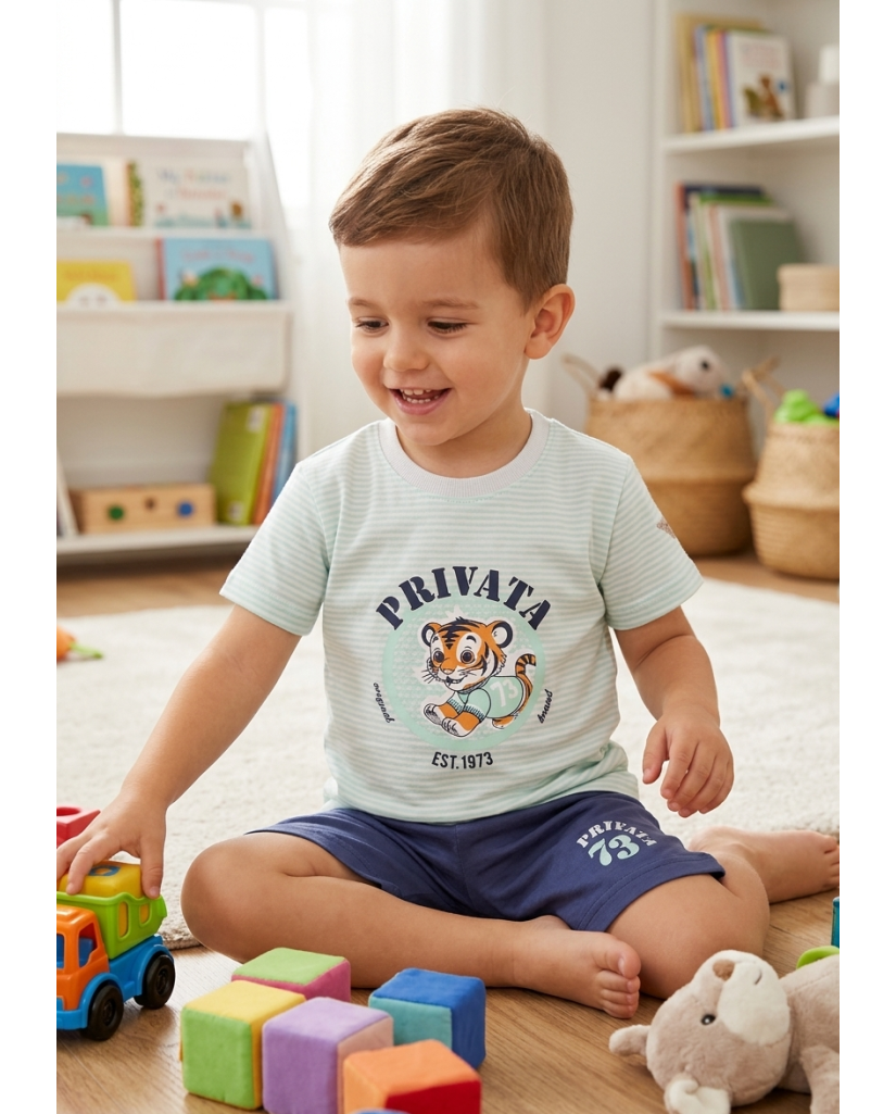 Pijama Infantil Niño Punto Liso