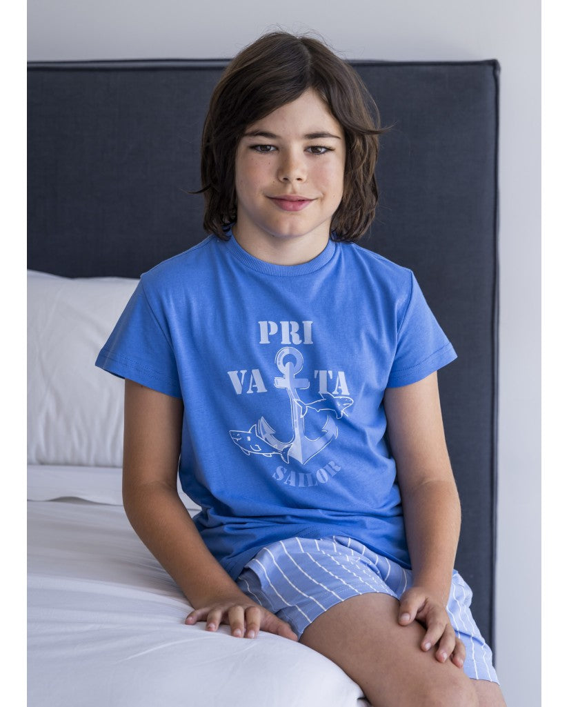Pijama Niño Manga Corta