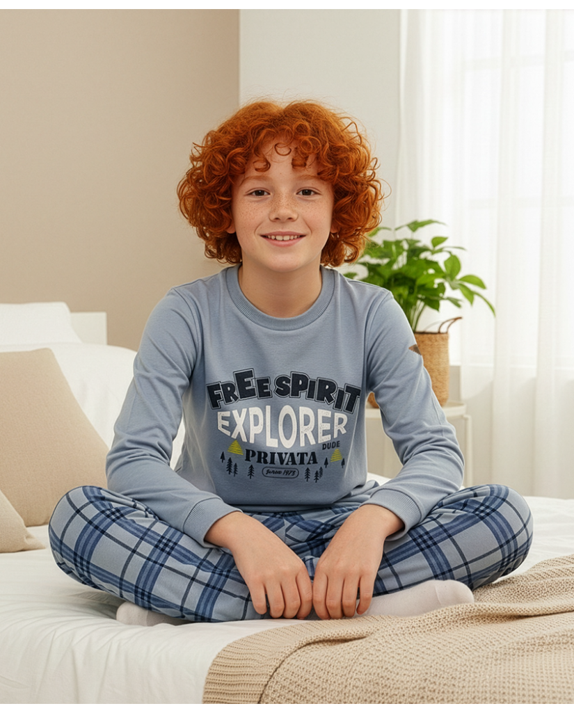 Pijama Niño Manga Larga Explorer