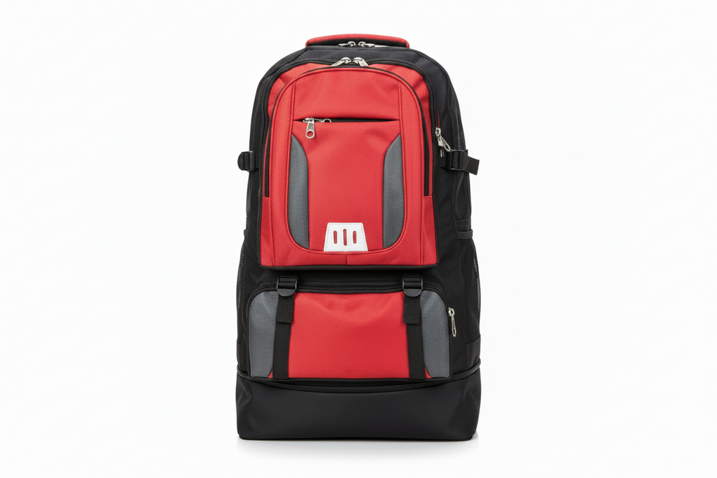 Mochila Clásica Negra y Roja