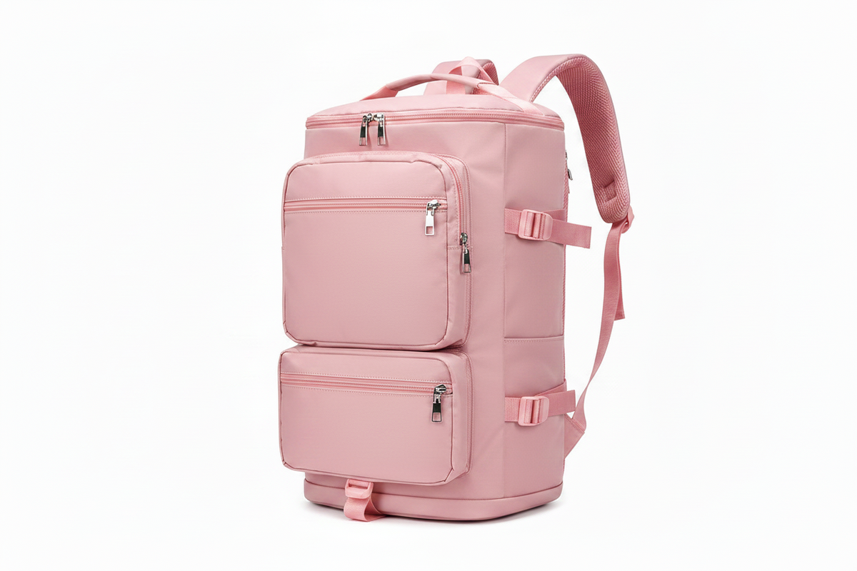 Mochila para Viaje y Gimnasio Rosa y Negro - Looftys