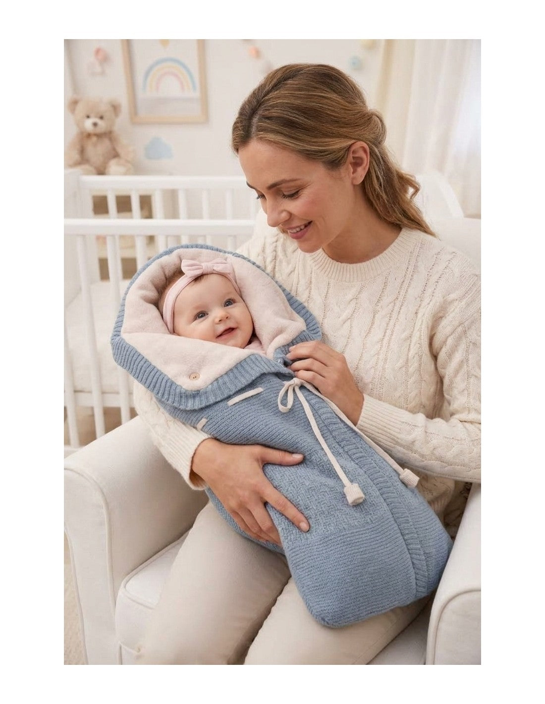 Saco Acolchado de Invierno para Bebé, Modelo Esquimal