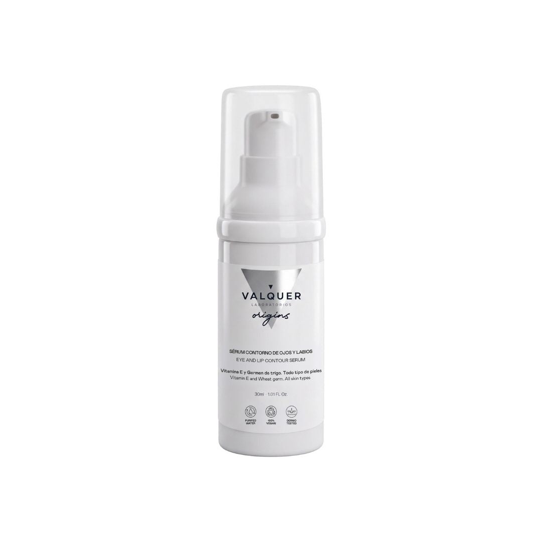 Sérum Contorno de Ojos y Labios – Acción Antiarrugas y Antioxidante - 30 ml Valquer®