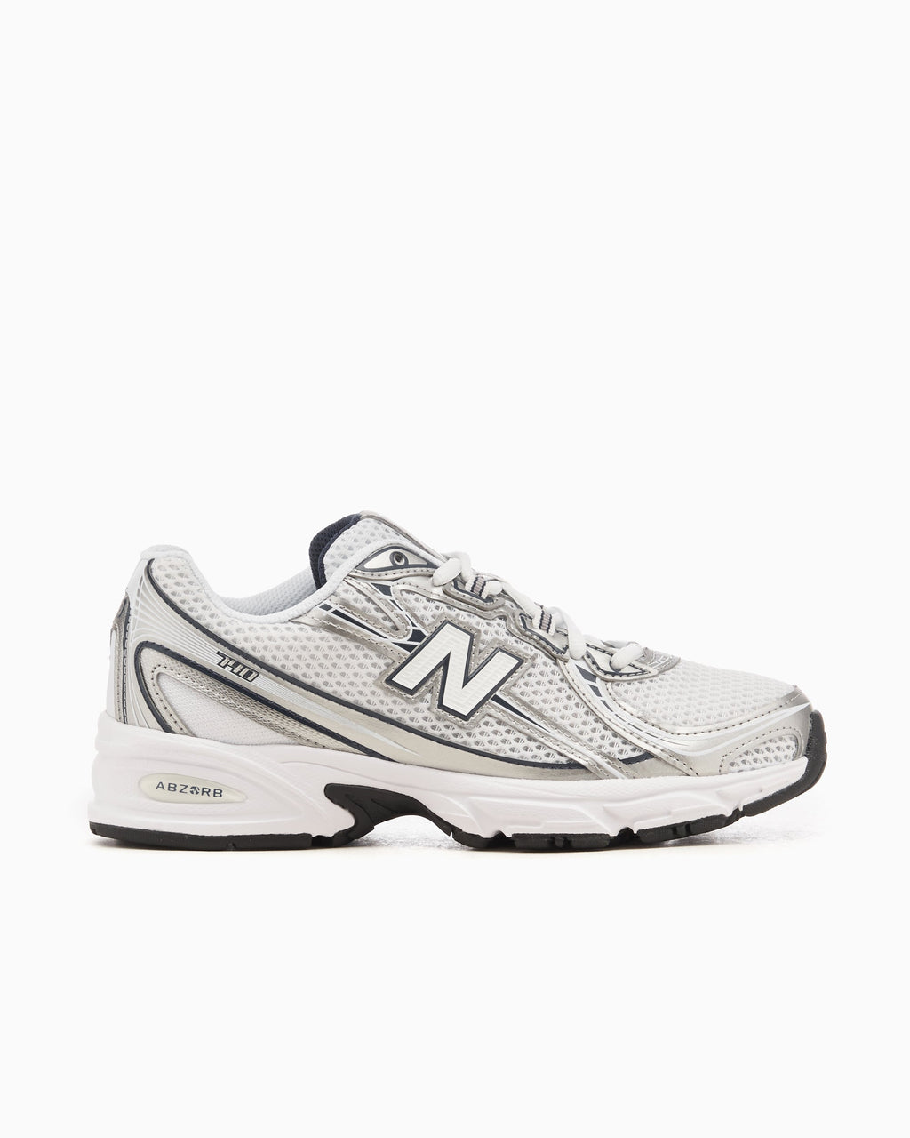 New Balance 740v2 Blanca Gris y Azul Marino