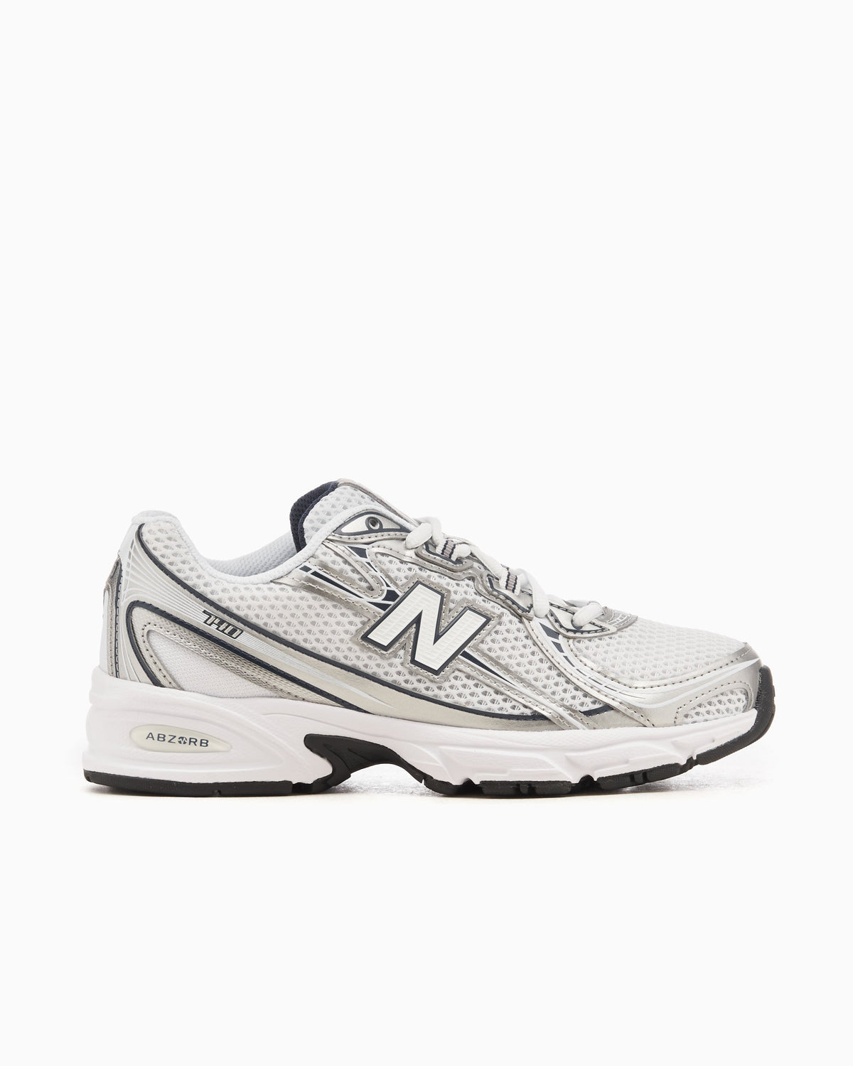 New Balance 740v2 Blanca Gris y Azul Marino