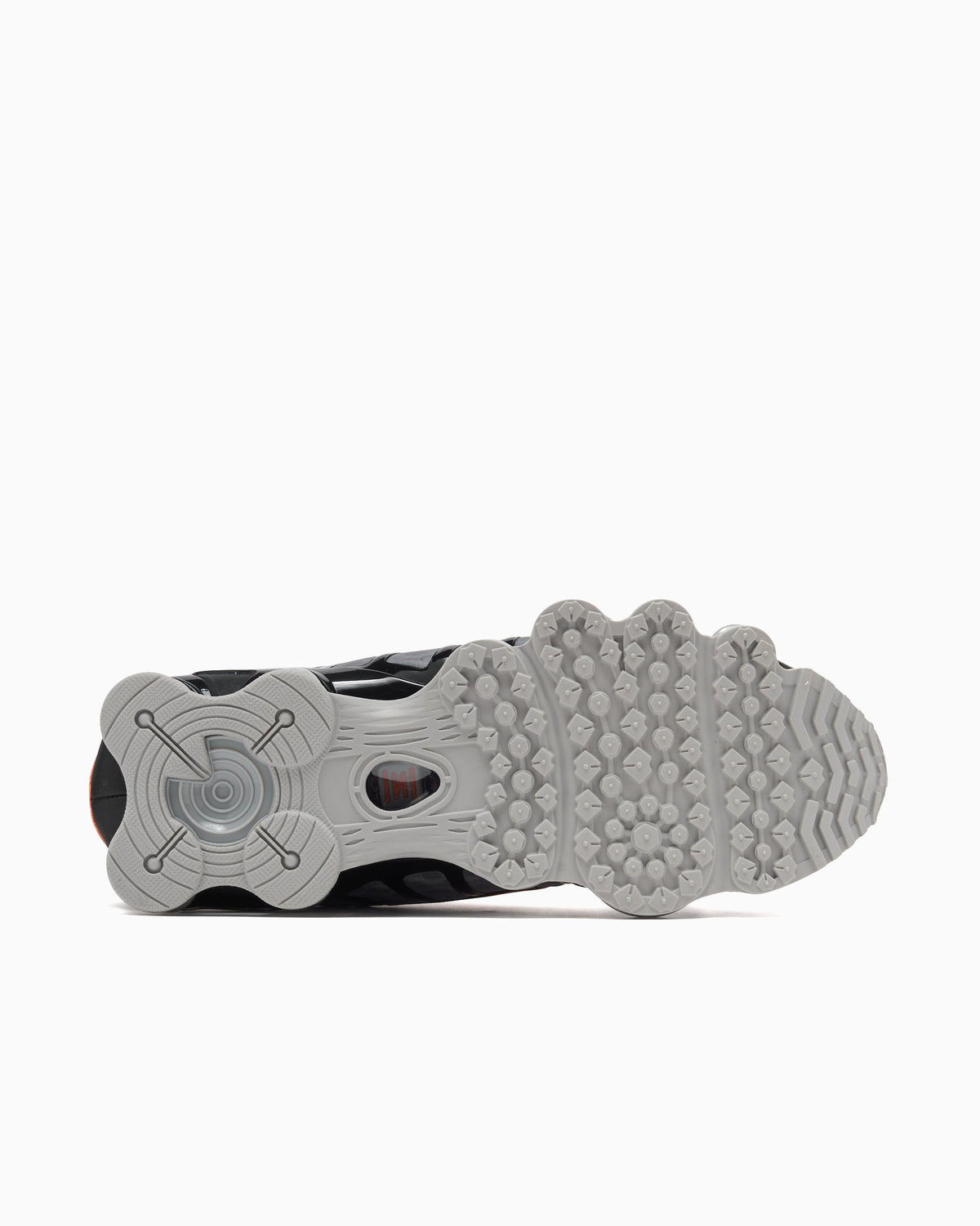 Nike Shox TL Gris Humo Mandarina - suela