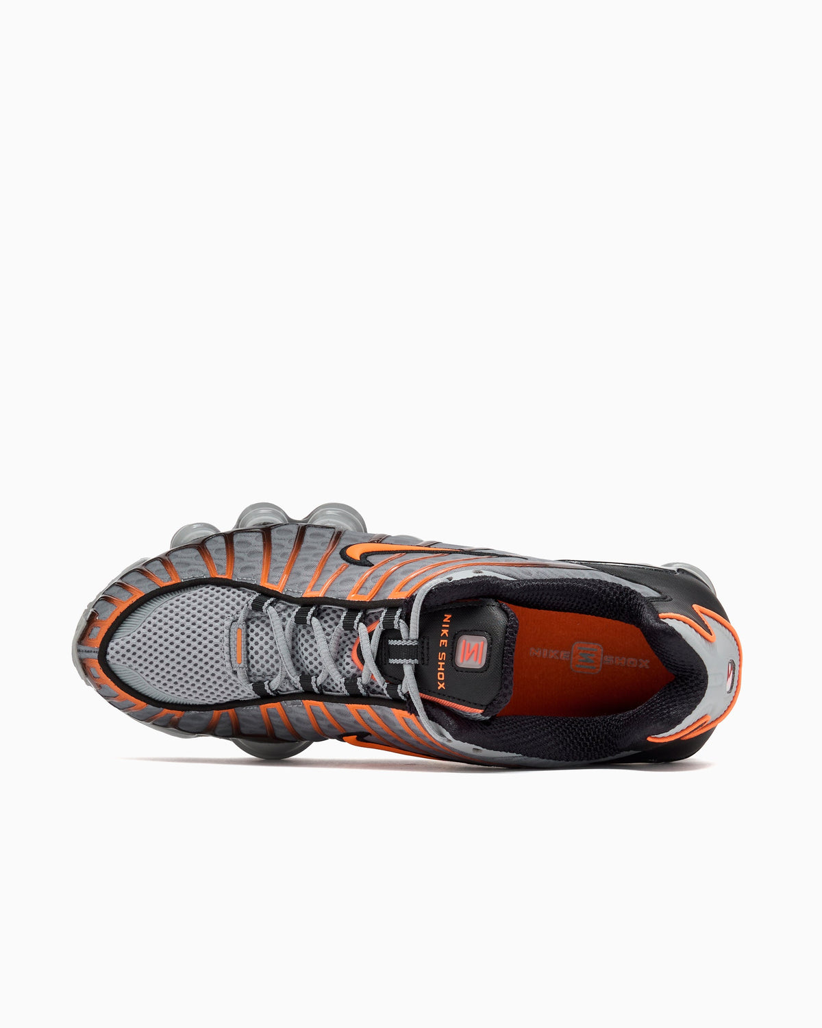 Nike Shox TL Gris Humo Mandarina - detalle