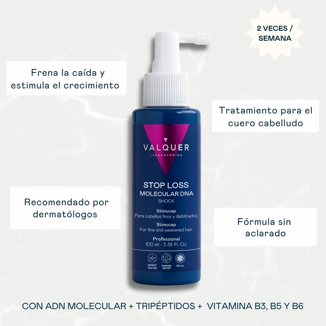 Shock Caída ADN Molecular – Loción Anticaída Capilar Valquer®