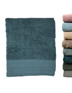 Toalla de Rizo de Calidad Extra en Tamaño Lavabo y Ducha - Azul oscuro / 50x100