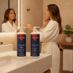 Pack Potenciador Color y Brillo para Cabellos Teñidos - Champú y Mascarilla - 1000 ml + 975 ml Valquer®
