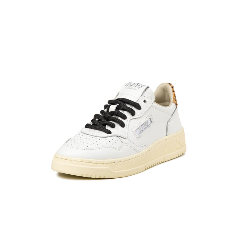 Autry Medalist Low blanco leopardo, vista superior