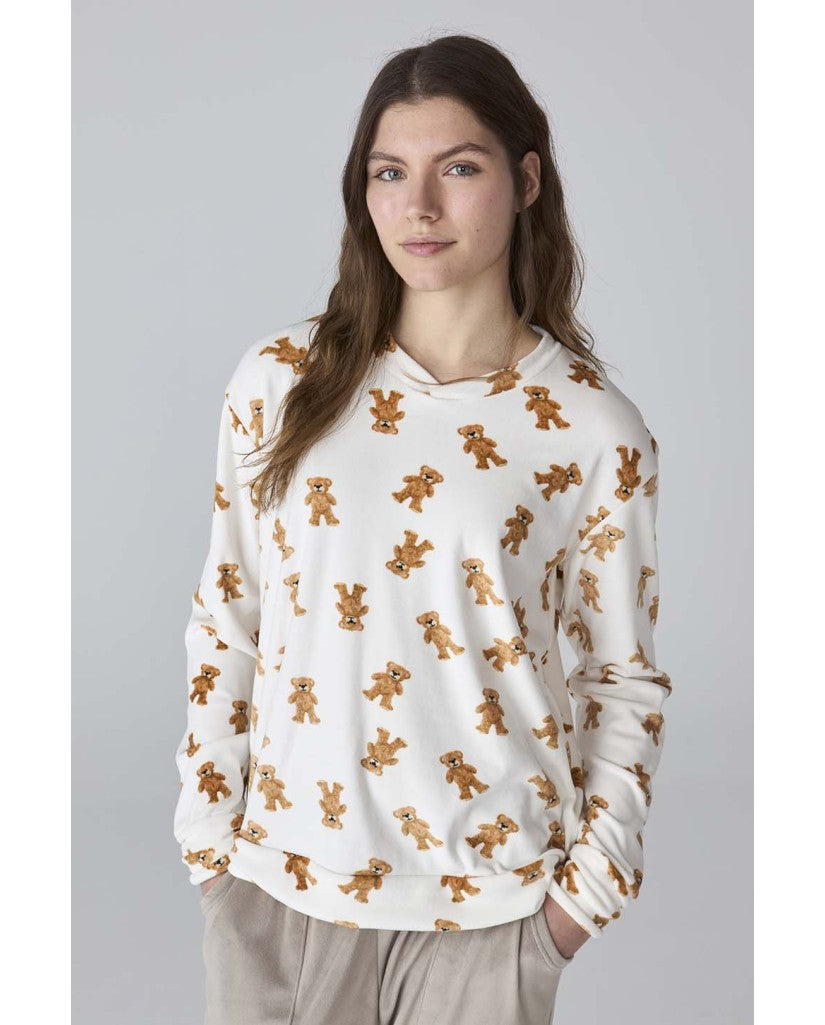 Pijama de Mujer Terciopelo Ositos (imagen 2)